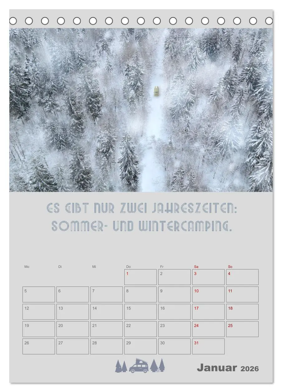 Bild: 9783516349986 | Roadtrips - Urlaub auf Rädern (Tischkalender 2026 DIN A5 hoch),...