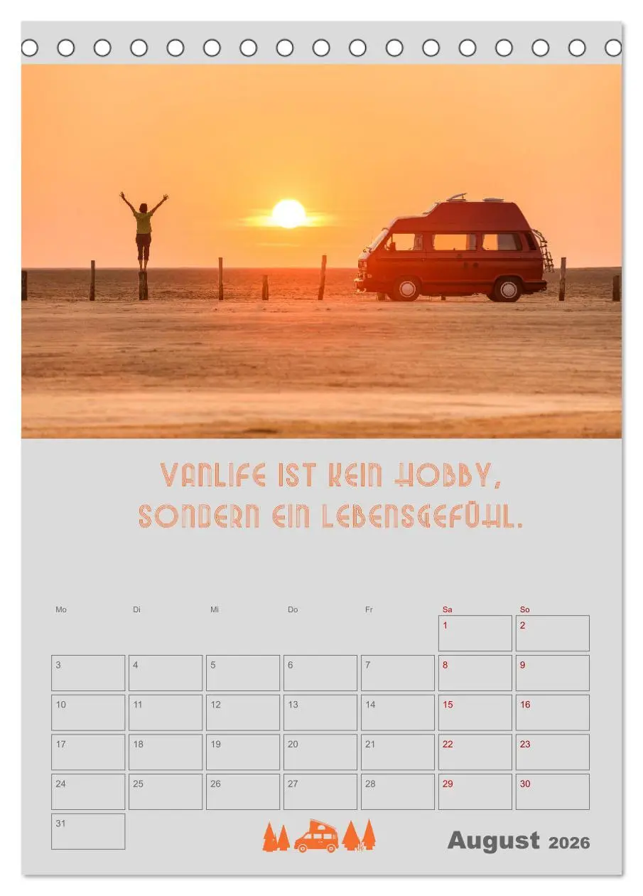 Bild: 9783516349986 | Roadtrips - Urlaub auf Rädern (Tischkalender 2026 DIN A5 hoch),...