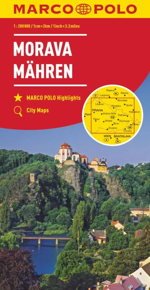Cover: 9783829739986 | MARCO POLO Regionalkarte Mähren 1:200.000. Morava / Moravia / Moravie
