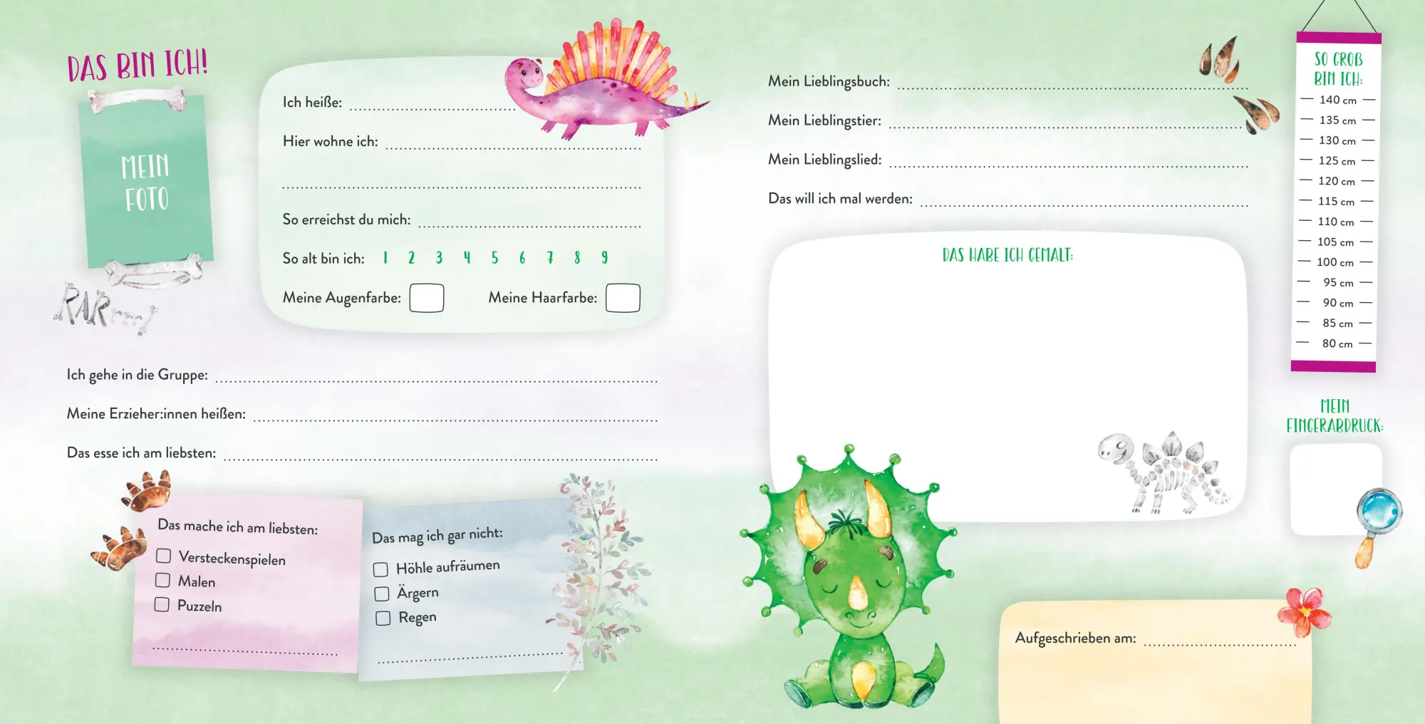 Bild: 9783833909986 | Meine Kindergartenfreunde - Dinosaurier | Buch | 64 S. | Deutsch