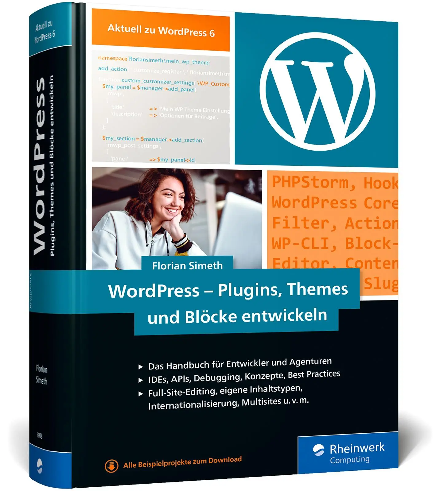 Cover: 9783836289986 | WordPress - Plugins, Themes und Blöcke entwickeln | Florian Simeth Cover: 9783836289986 | WordPress - Plugins, Themes und Blöcke entwickeln | Florian Simeth