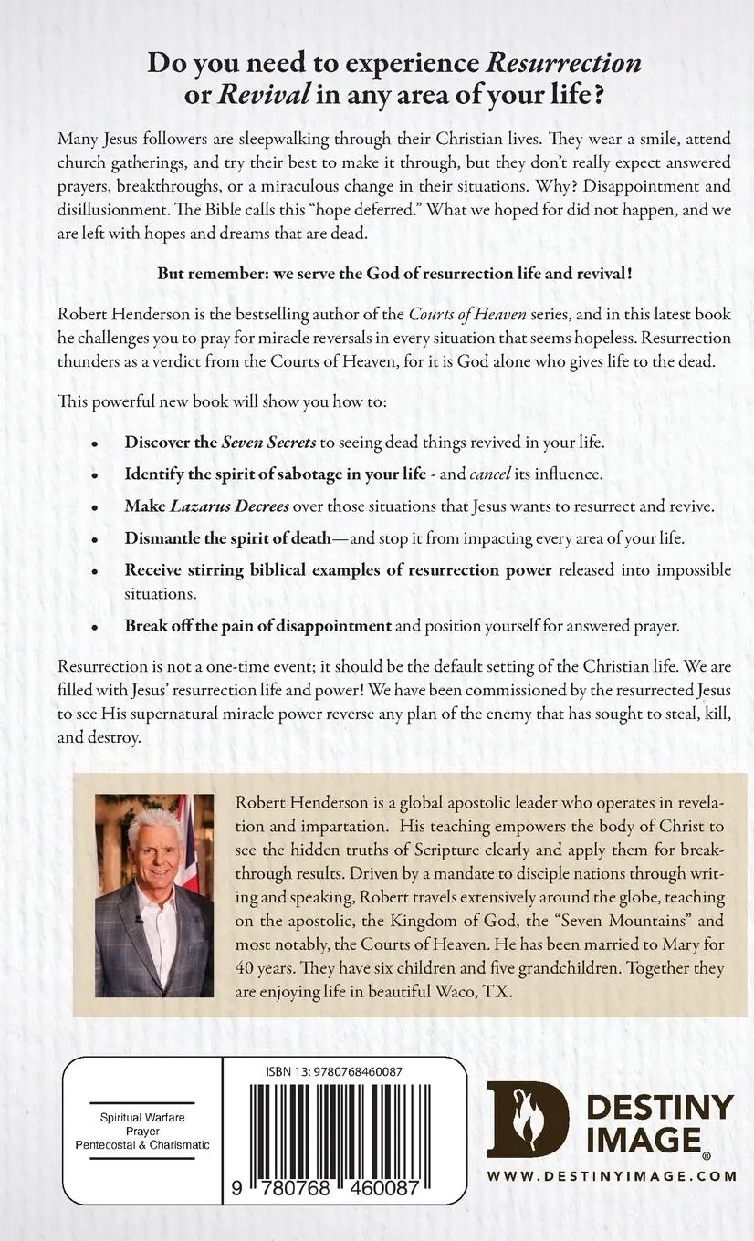 Rückseite: 9780768460087 | Releasing Resurrection and Revival from the Courts of Heaven | Buch