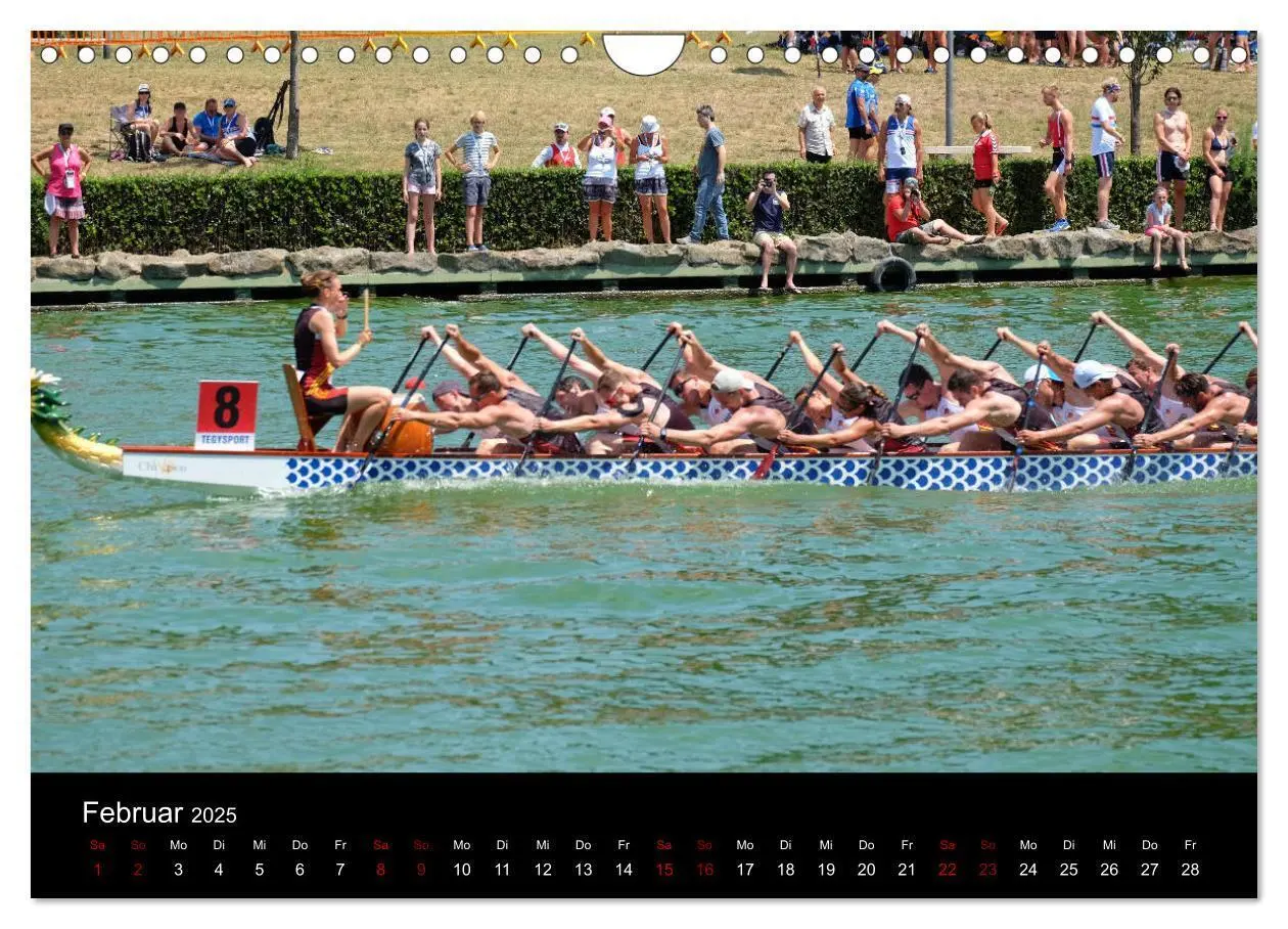 Bild: 9783435420087 | Drachenboot - MissionRome (Wandkalender 2025 DIN A4 quer), CALVENDO...