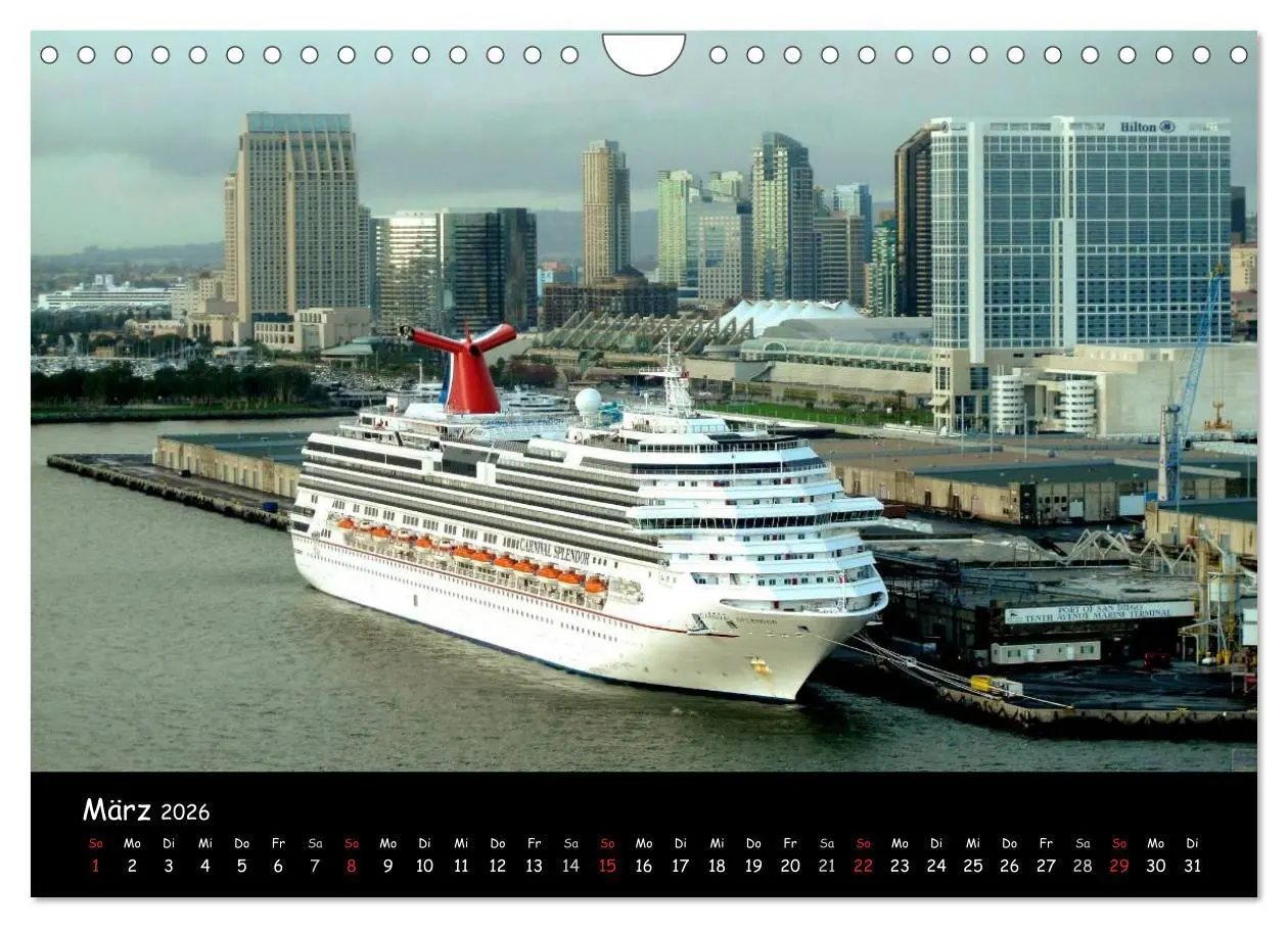 Bild: 9783516080087 | Kreuzfahrt erleben (Wandkalender 2026 DIN A4 quer), CALVENDO...
