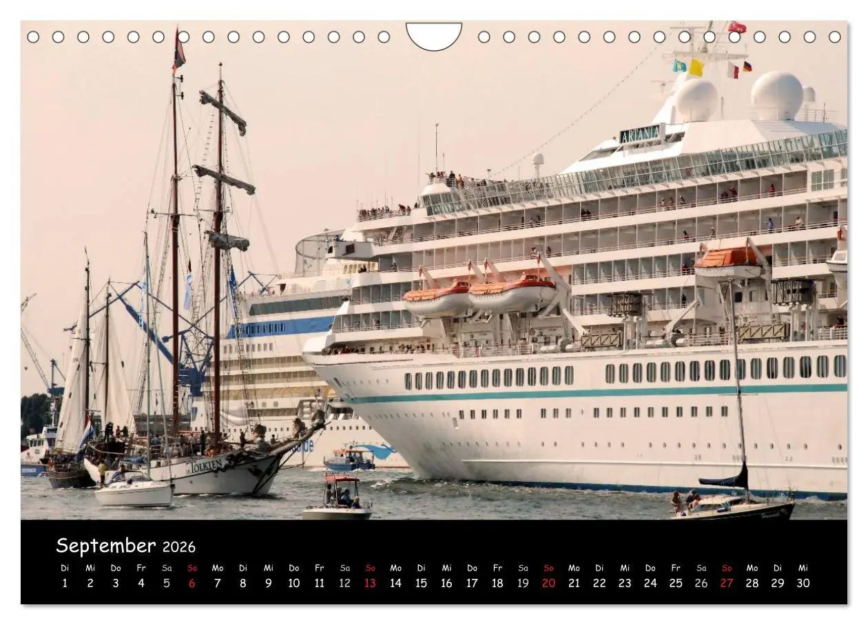 Bild: 9783516080087 | Kreuzfahrt erleben (Wandkalender 2026 DIN A4 quer), CALVENDO...