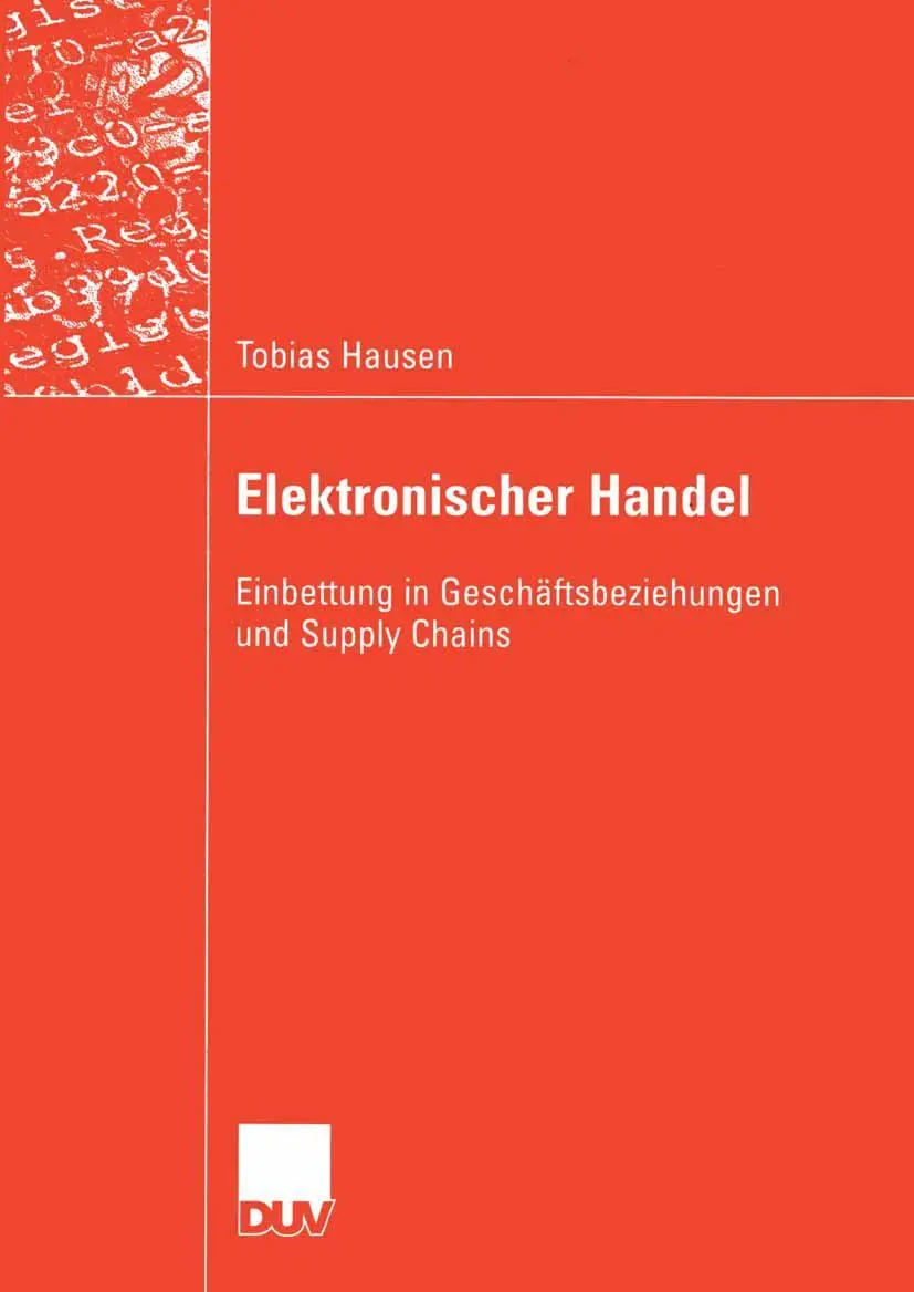 Cover: 9783835000087 | Elektronischer Handel | Tobias Hausen | Taschenbuch | xx | Deutsch
