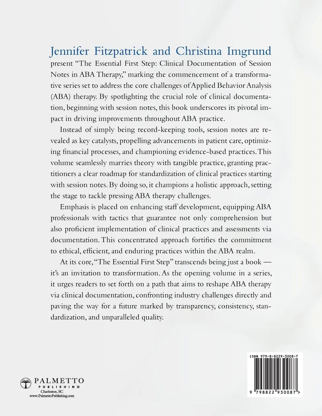 Rückseite: 9798822930087 | The Essential First Step | Jennifer Fitzpatrick (u. a.) | Taschenbuch