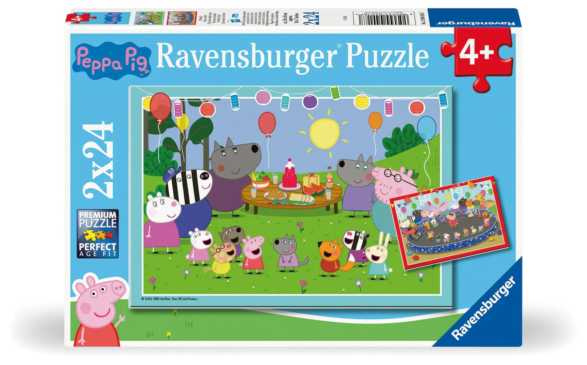 Cover: 4005555040187 | Kinderpuzzle 2x24 Teile - Peppa Wutz - Partyzeit! | Spiel | 12004018