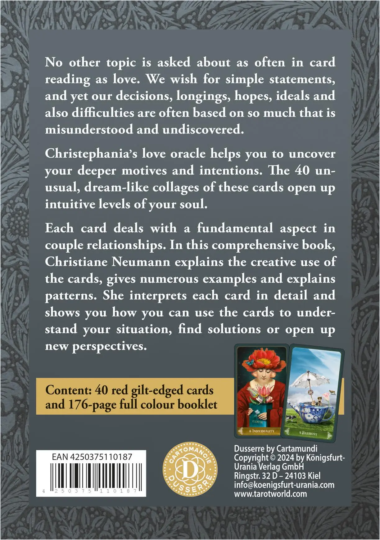 Rückseite: 4250375110187 | Love Oracle (English GB) | Christiane Neumann | Taschenbuch | 176 S.