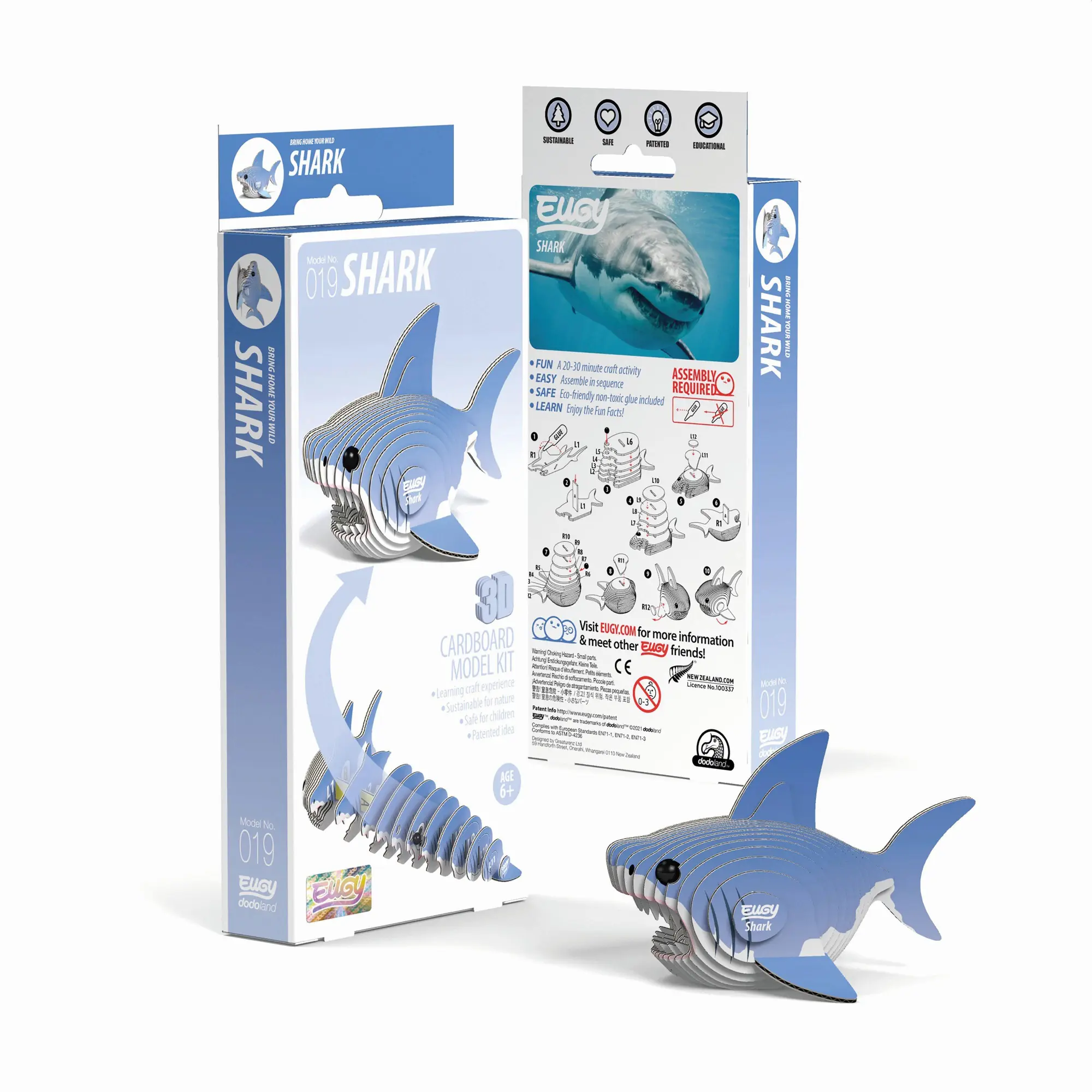 Cover: 9421035150187 | EUGY - 3D Bastelset Hai | Eugy | Kit (Bastelset) | 650019 | Deutsch