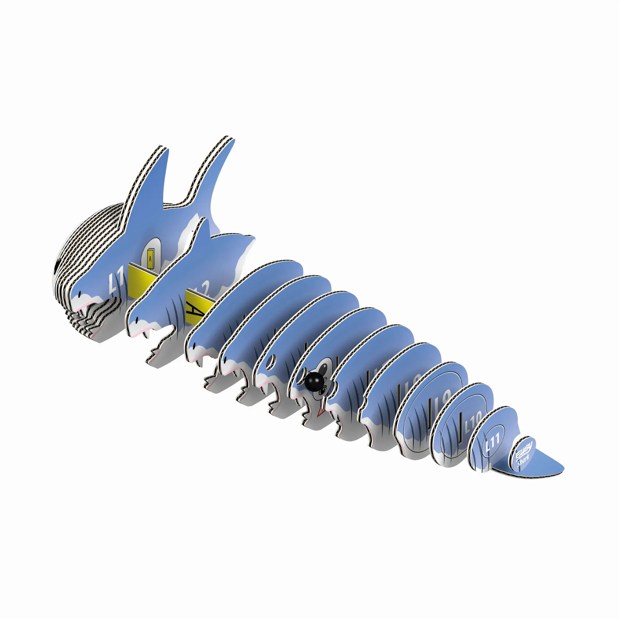 Bild: 9421035150187 | EUGY - 3D Bastelset Hai | Eugy | Kit (Bastelset) | 650019 | Deutsch