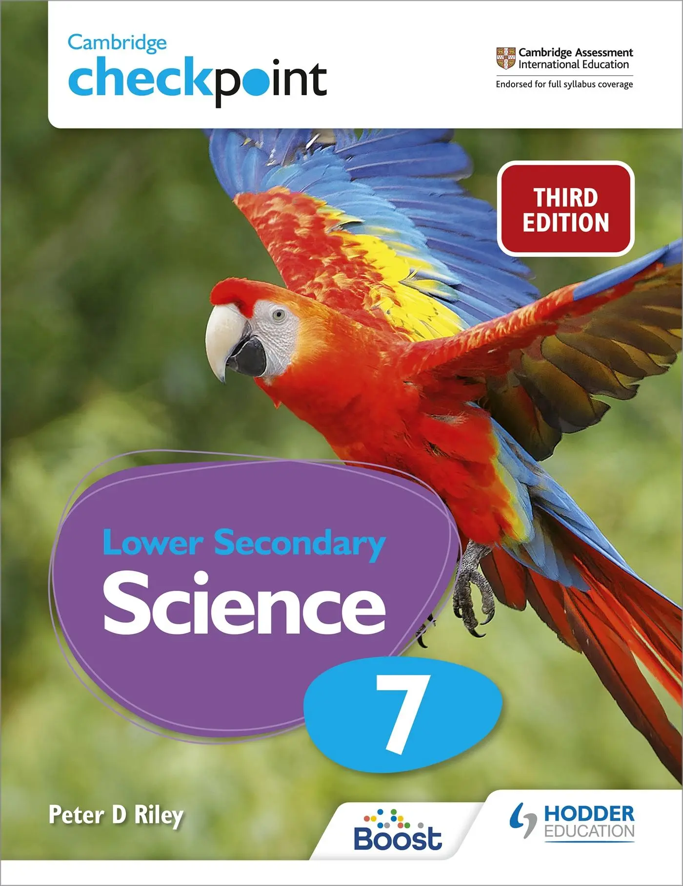 Cover: 9781398300187 | Cambridge Checkpoint Lower Secondary Science Student's Book 7 | Riley