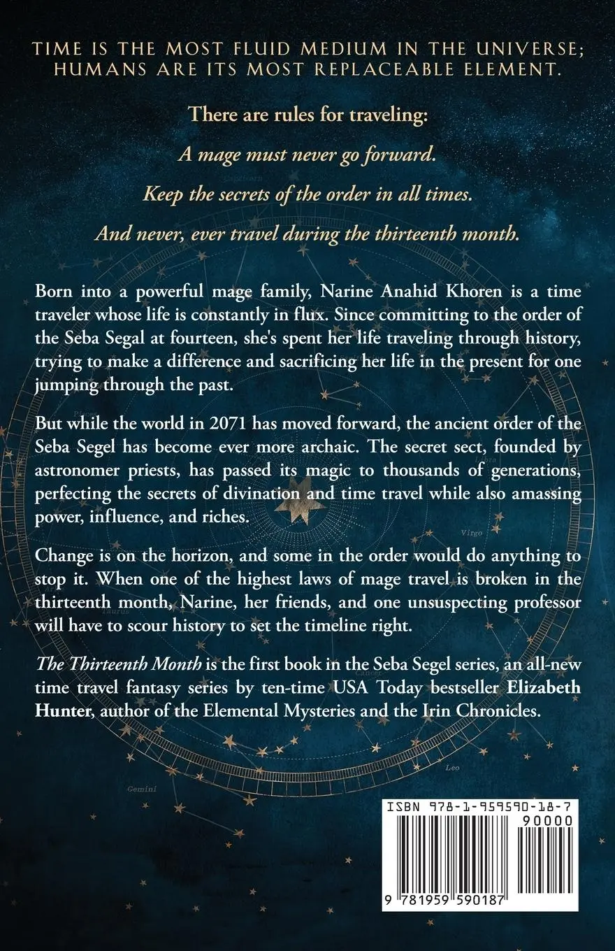 Rückseite: 9781959590187 | The Thirteenth Month | A Time Travel Fantasy | Elizabeth Hunter | Buch