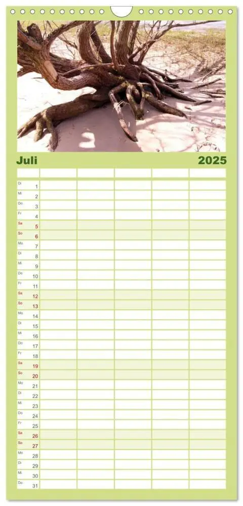 Bild: 9783457120187 | Familienplaner 2025 - Oasen der Ruhe 2025 / Geburtstagskalender mit...