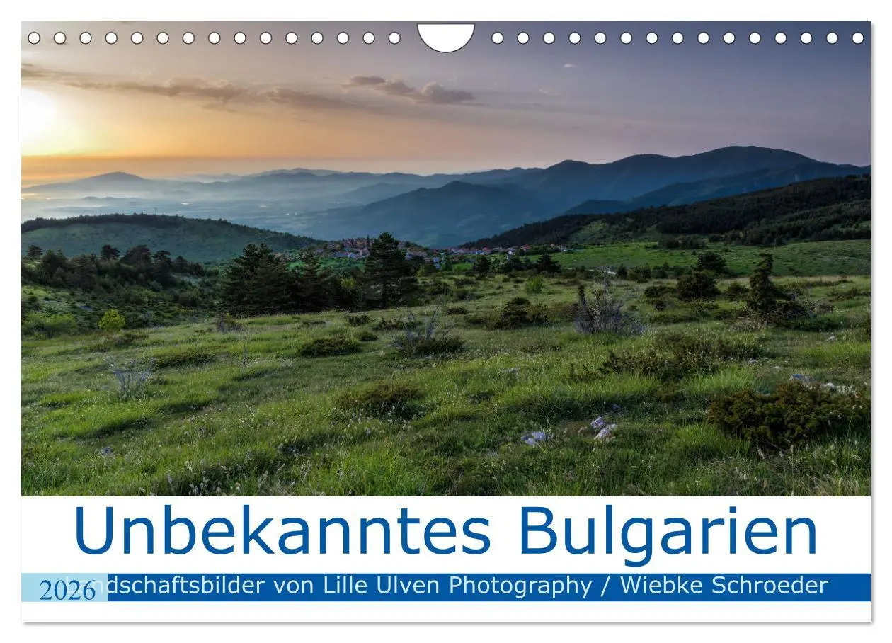 Cover: 9783457670187 | Unbekanntes Bulgarien (Wandkalender 2026 DIN A4 quer), CALVENDO...