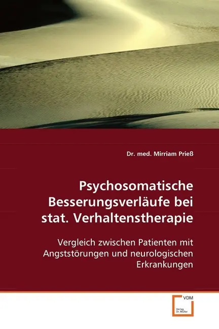 Cover: 9783639070187 | Psychosomatische Besserungsverläufebei stat. Verhaltenstherapie | Buch