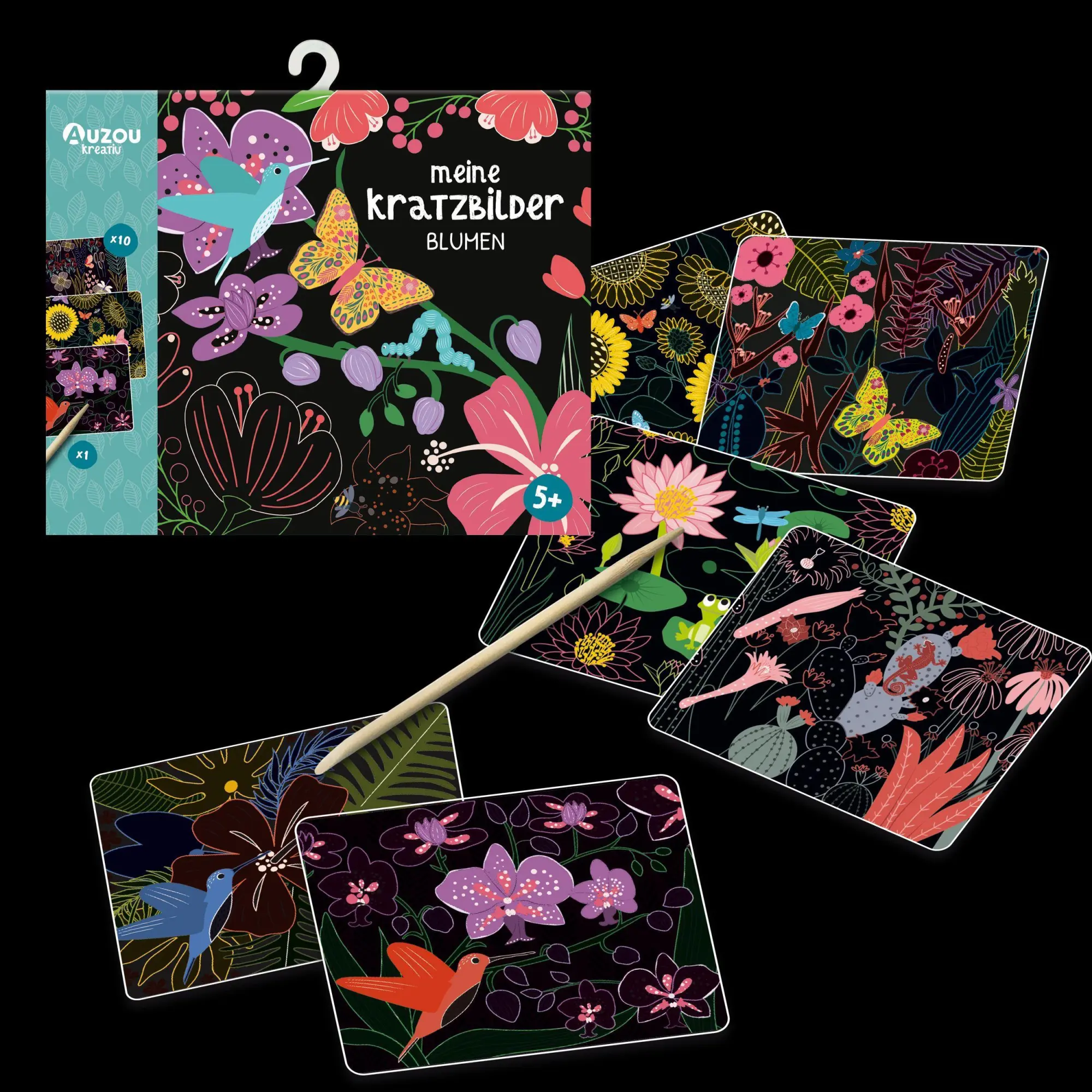Bild: 3760354050287 | Auzou Meine Kratzbilder - Blumen | Auzou | Spiel | 405028 | Deutsch