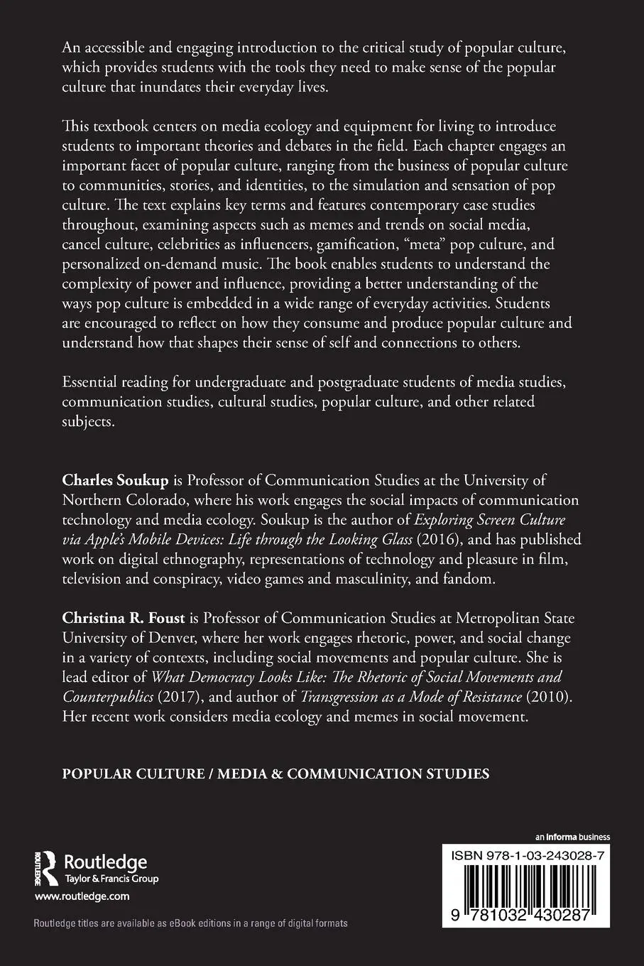Rückseite: 9781032430287 | Popular Culture in Everyday Life | A Critical Introduction | Buch