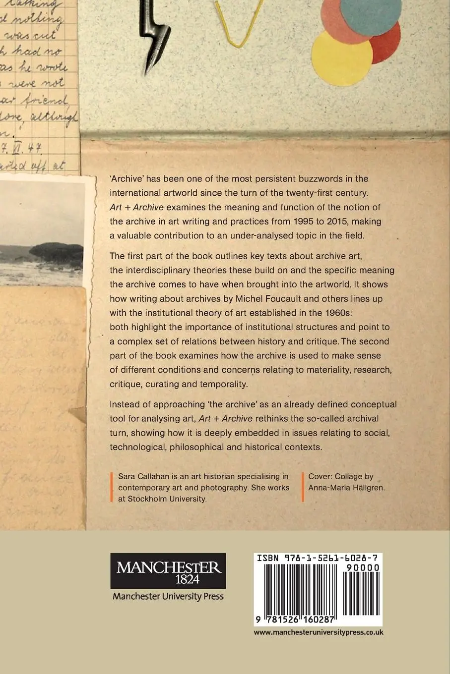 Rückseite: 9781526160287 | Art + Archive | Understanding the Archival Turn in Contemporary Art