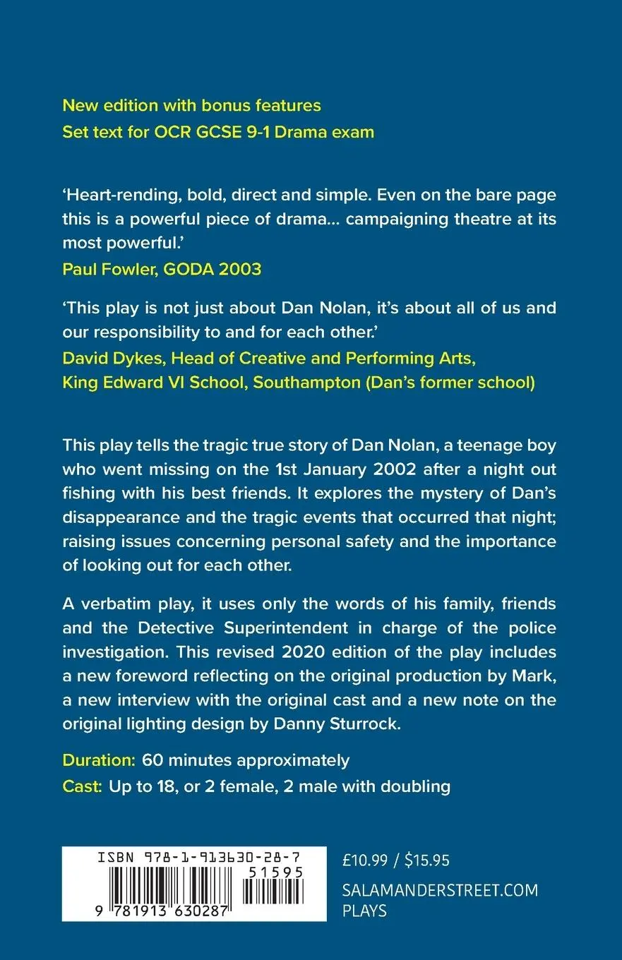 Rückseite: 9781913630287 | Missing Dan Nolan | New edition with bonus features | Mark Wheeller