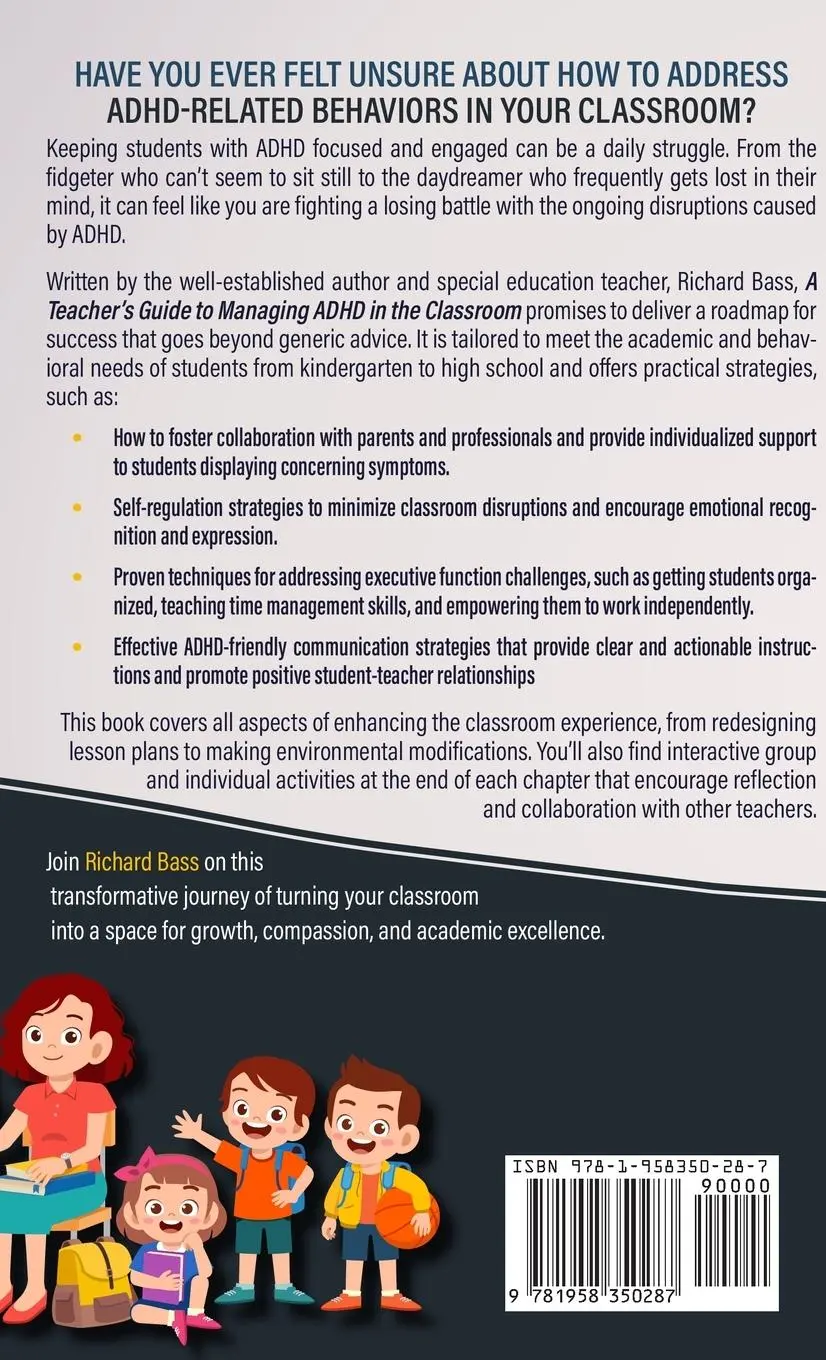 Rückseite: 9781958350287 | A Teacher's Guide to Managing ADHD in the Classroom | Richard Bass