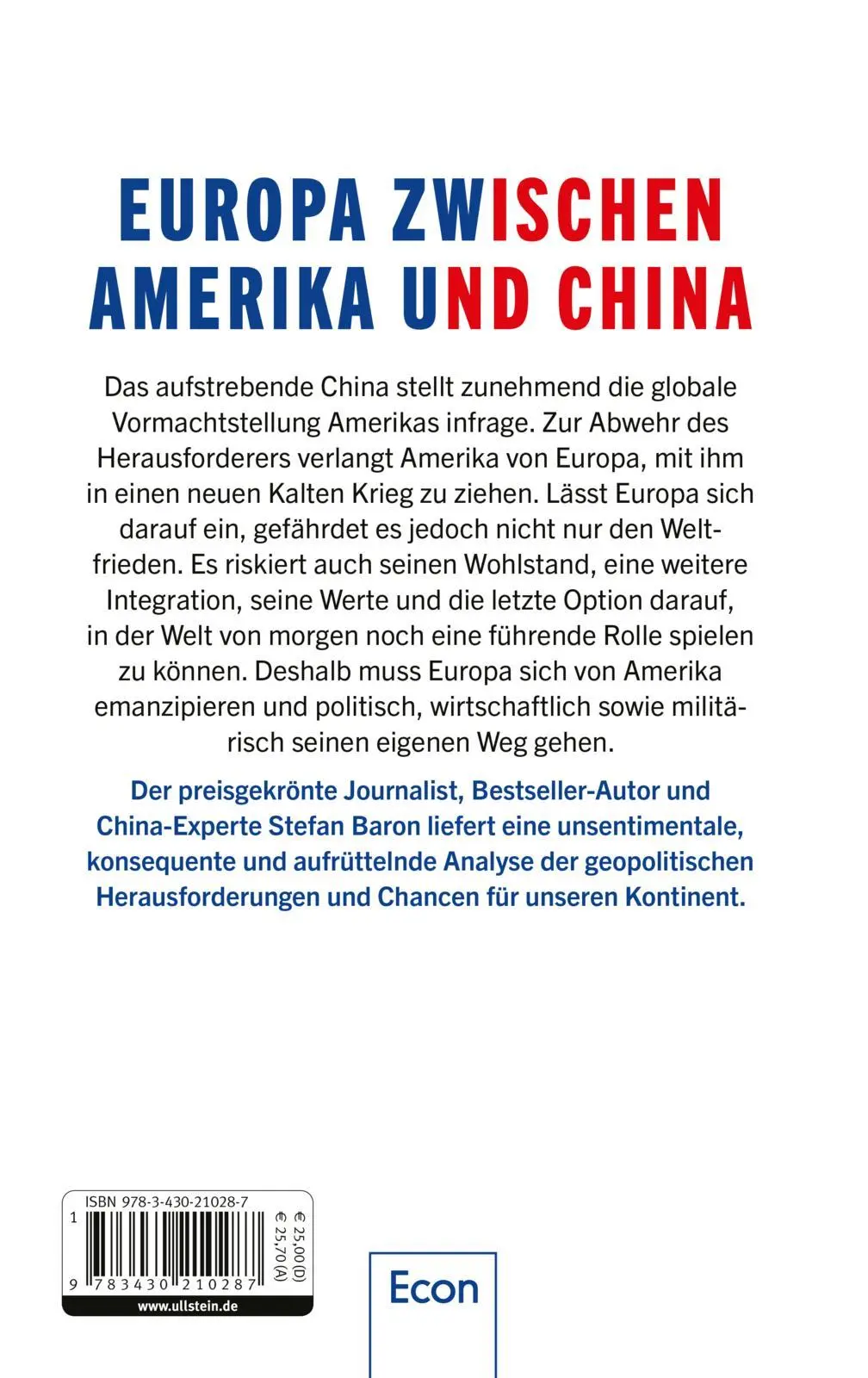 Rückseite: 9783430210287 | Ami go home! | Stefan Baron | Buch | 448 S. | Deutsch | 2021