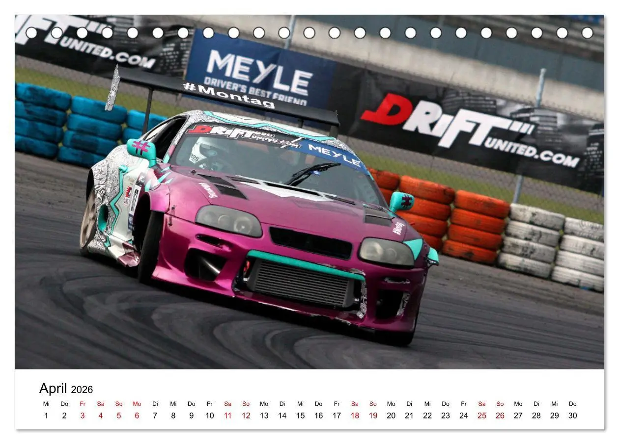 Bild: 9783457660287 | Driftwinkel Extrem (Tischkalender 2026 DIN A5 quer), CALVENDO...