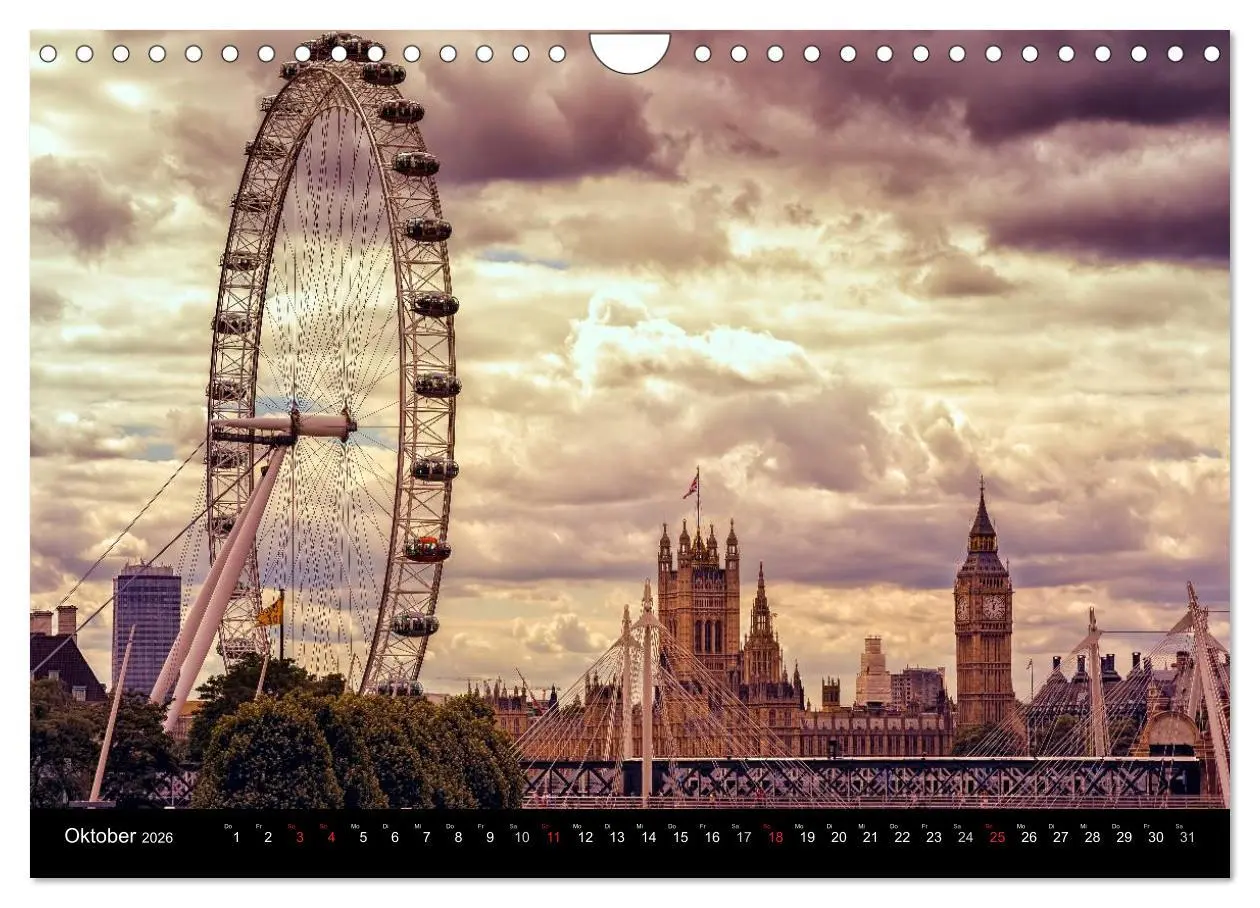 Bild: 9783516130287 | Weltmetropole London (Wandkalender 2026 DIN A4 quer), CALVENDO...