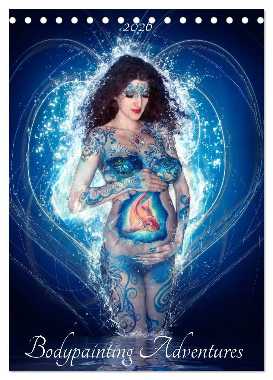 Cover: 9783516370287 | Bodypainting Adventures (Tischkalender 2026 DIN A5 hoch), CALVENDO...