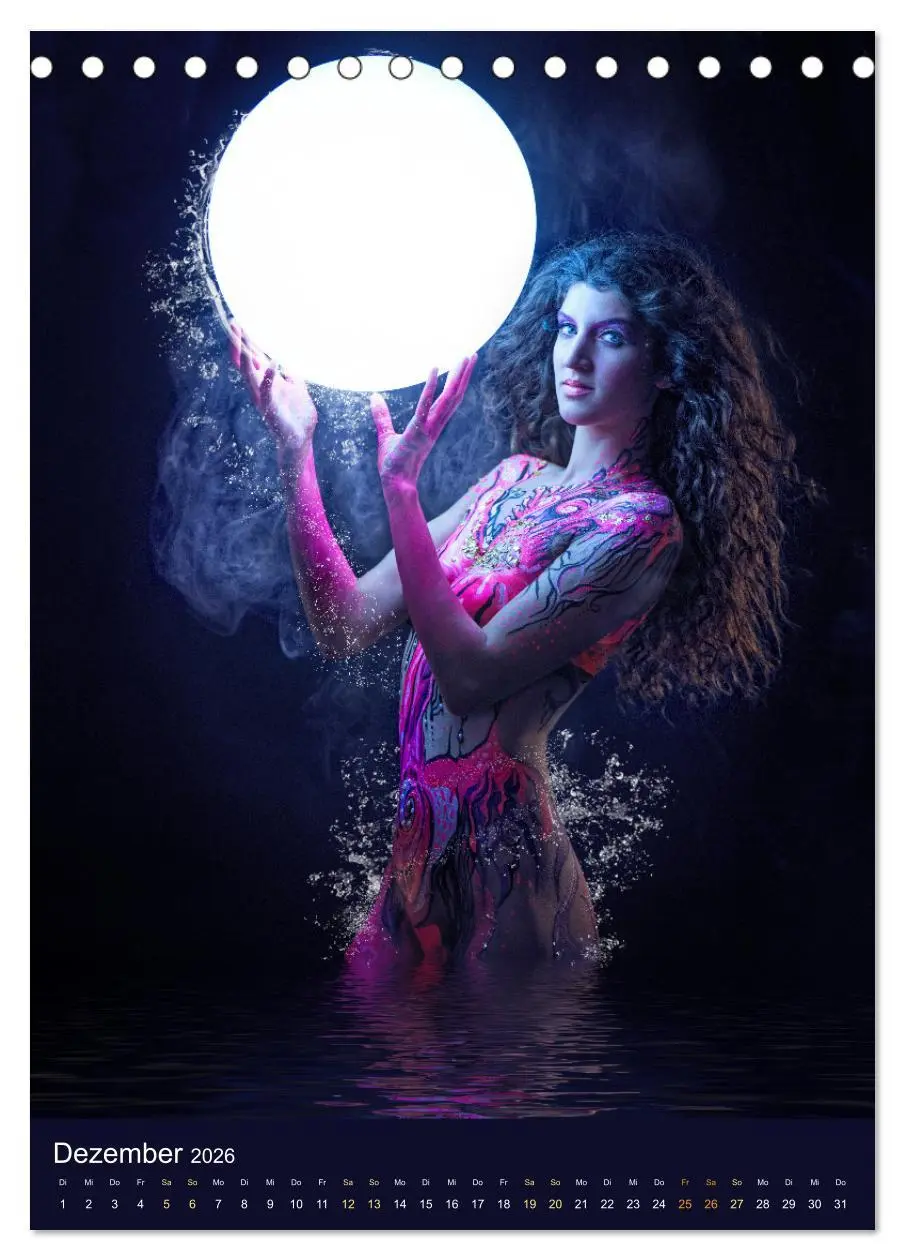 Bild: 9783516370287 | Bodypainting Adventures (Tischkalender 2026 DIN A5 hoch), CALVENDO...
