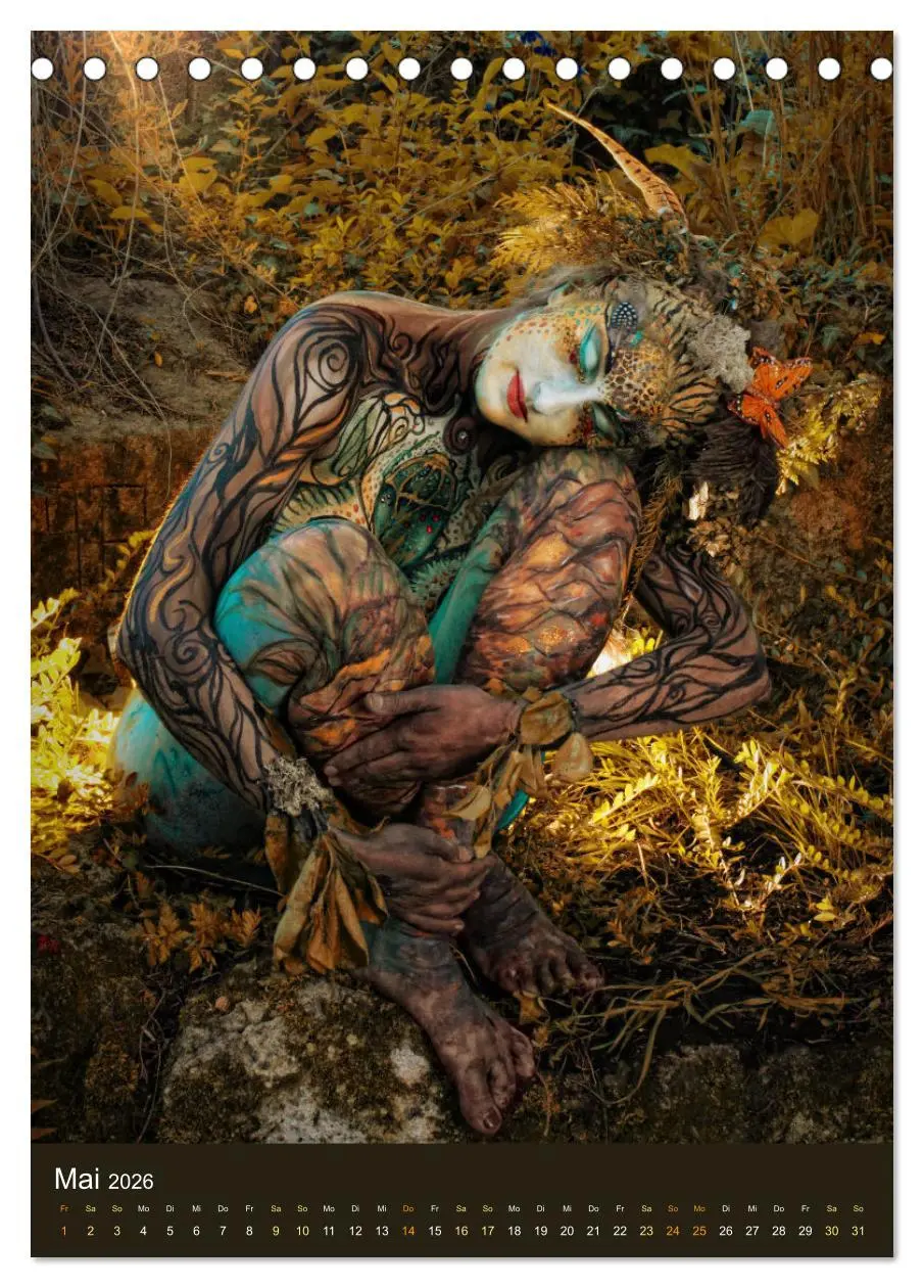 Bild: 9783516370287 | Bodypainting Adventures (Tischkalender 2026 DIN A5 hoch), CALVENDO...