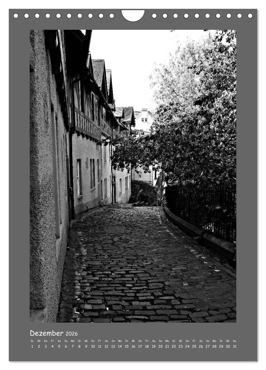 Bild: 9783516680287 | Edinburgh in schwarzweiß (Wandkalender 2026 DIN A4 hoch), CALVENDO...