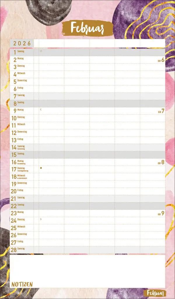 Bild: 9783731890287 | Familienplaner Metallic Glam 2026 | Verlag Korsch | Kalender | 14 S.