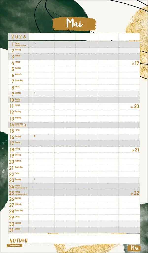 Bild: 9783731890287 | Familienplaner Metallic Glam 2026 | Verlag Korsch | Kalender | 14 S.