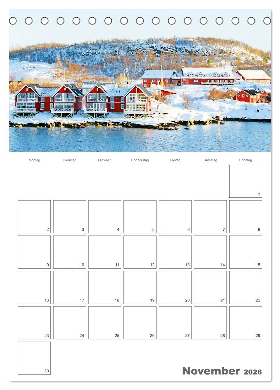 Bild: 9783516360387 | Die Küste Norwegens - Terminplaner (Tischkalender 2026 DIN A5...