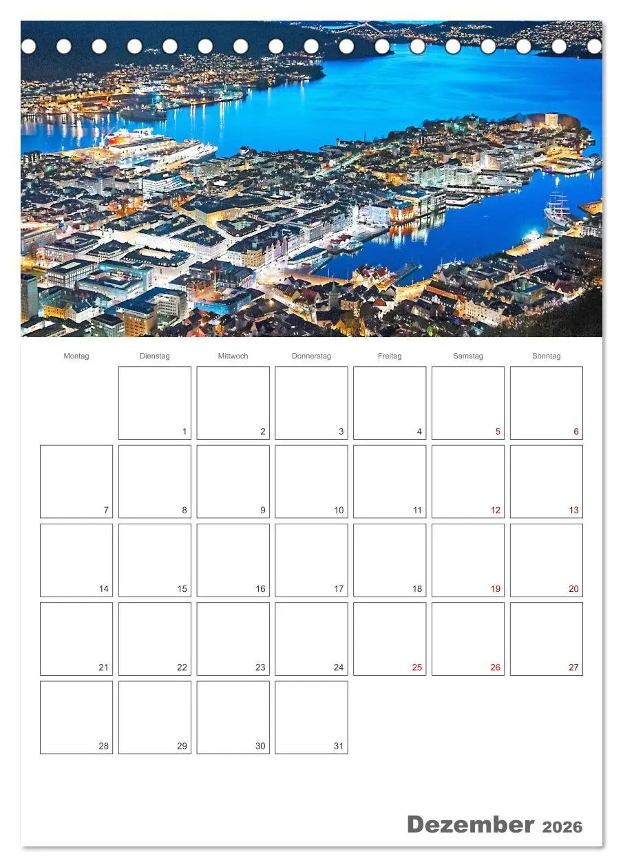 Bild: 9783516360387 | Die Küste Norwegens - Terminplaner (Tischkalender 2026 DIN A5...