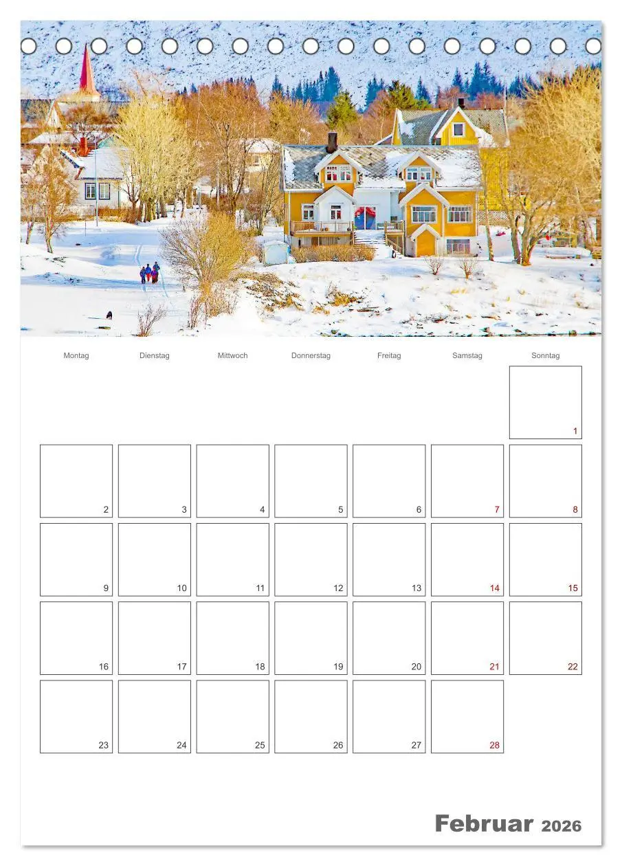 Bild: 9783516360387 | Die Küste Norwegens - Terminplaner (Tischkalender 2026 DIN A5...