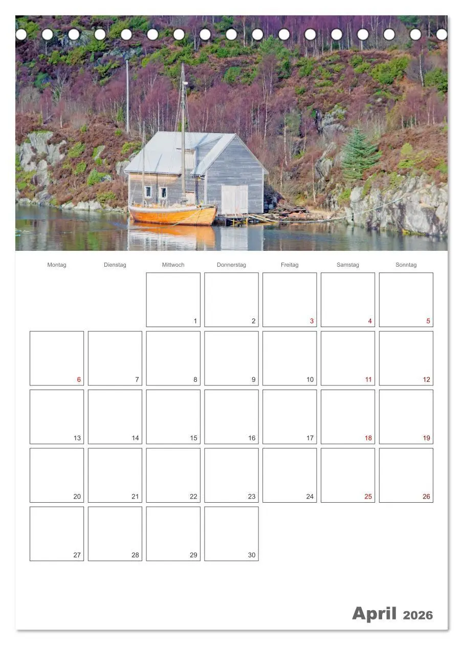 Bild: 9783516360387 | Die Küste Norwegens - Terminplaner (Tischkalender 2026 DIN A5...