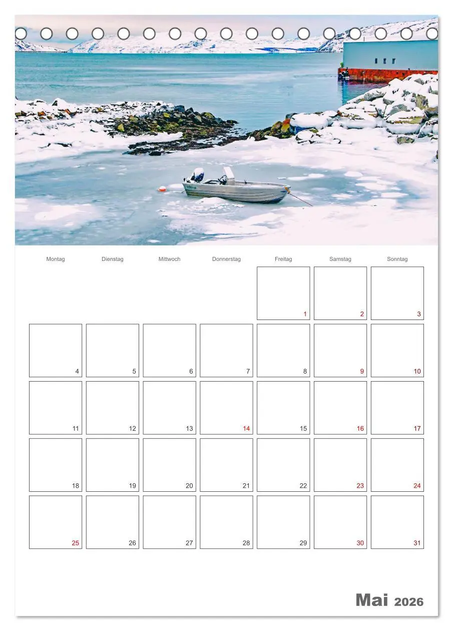 Bild: 9783516360387 | Die Küste Norwegens - Terminplaner (Tischkalender 2026 DIN A5...