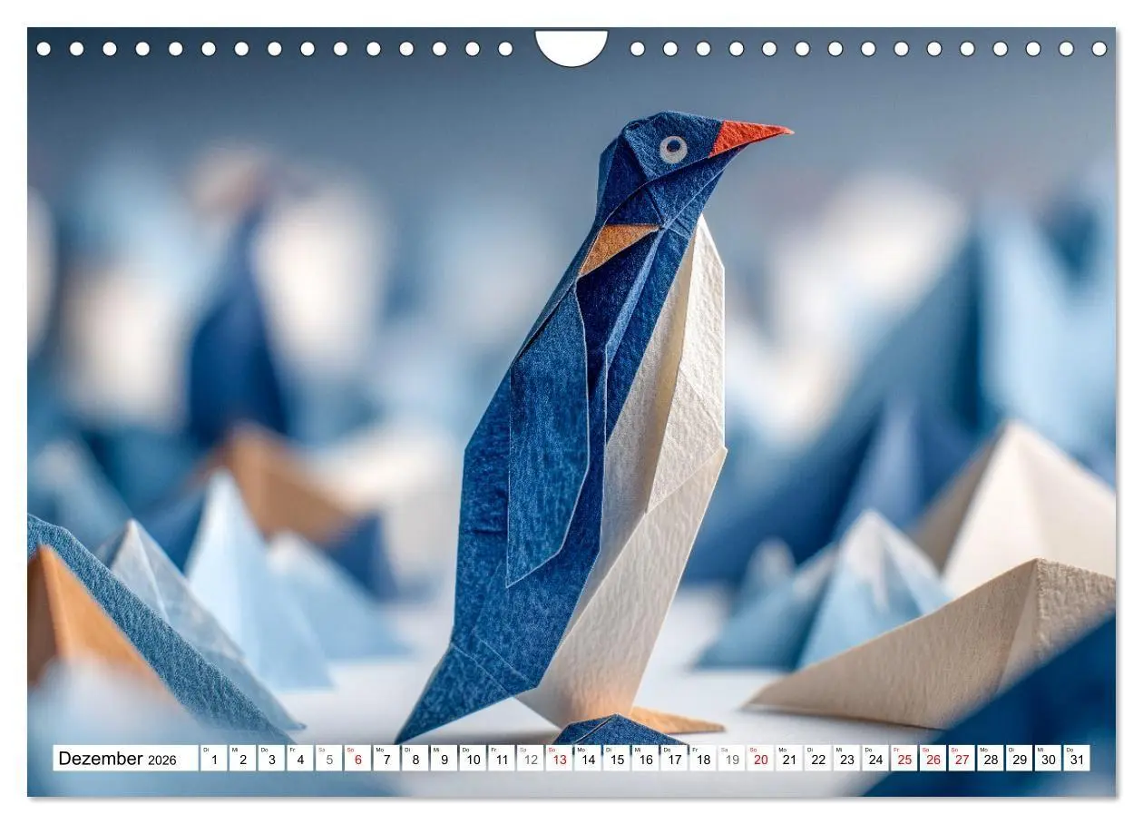 Bild: 9783516670387 | Origami Zoo - Bunter Tierkalender für Kinder und Familien...