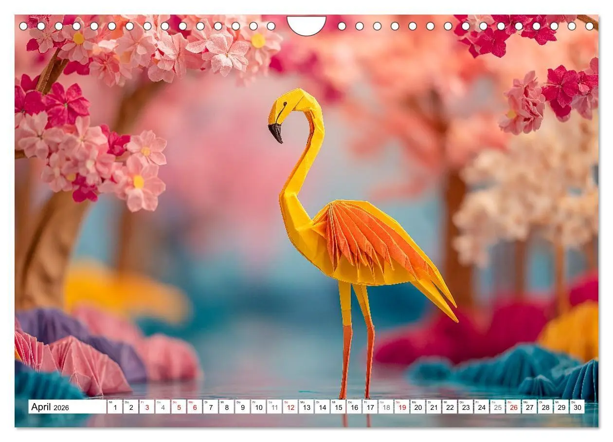 Bild: 9783516670387 | Origami Zoo - Bunter Tierkalender für Kinder und Familien...