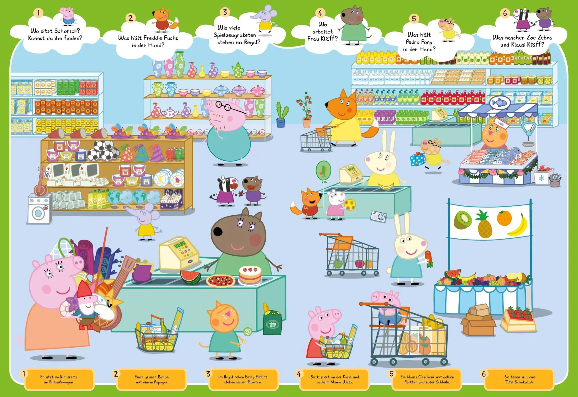 Bild: 9783849930387 | Wimmelbuch Peppa Pig | Mit Rätselspaß I Ab 3 Jahren | Buch | 10 S.