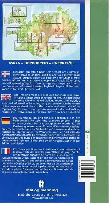 Bild: 9789979330387 | Island Serkort 07 Herdubreid - Askja 1 : 100 000 | (Land-)Karte | 2009