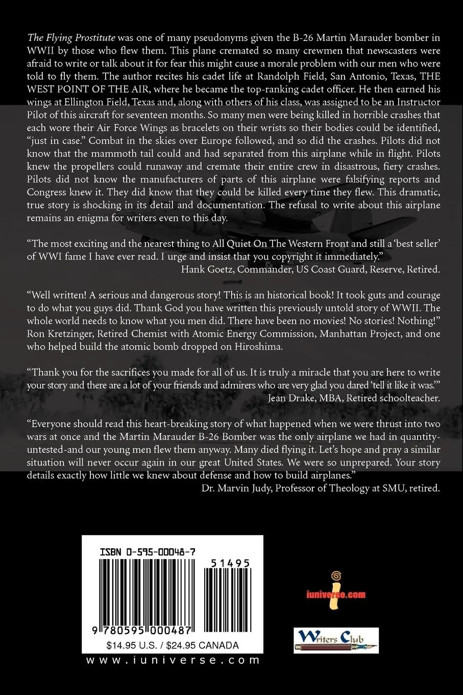 Rückseite: 9780595000487 | The Flying Prostitute | Lawrence J. Hunter | Taschenbuch | Englisch