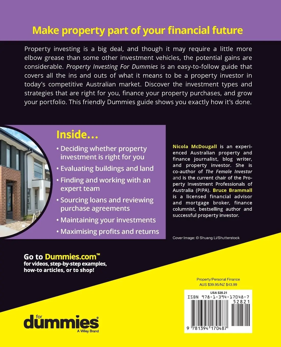 Rückseite: 9781394170487 | Property Investing for Dummies | Nicola McDougall (u. a.) | Buch