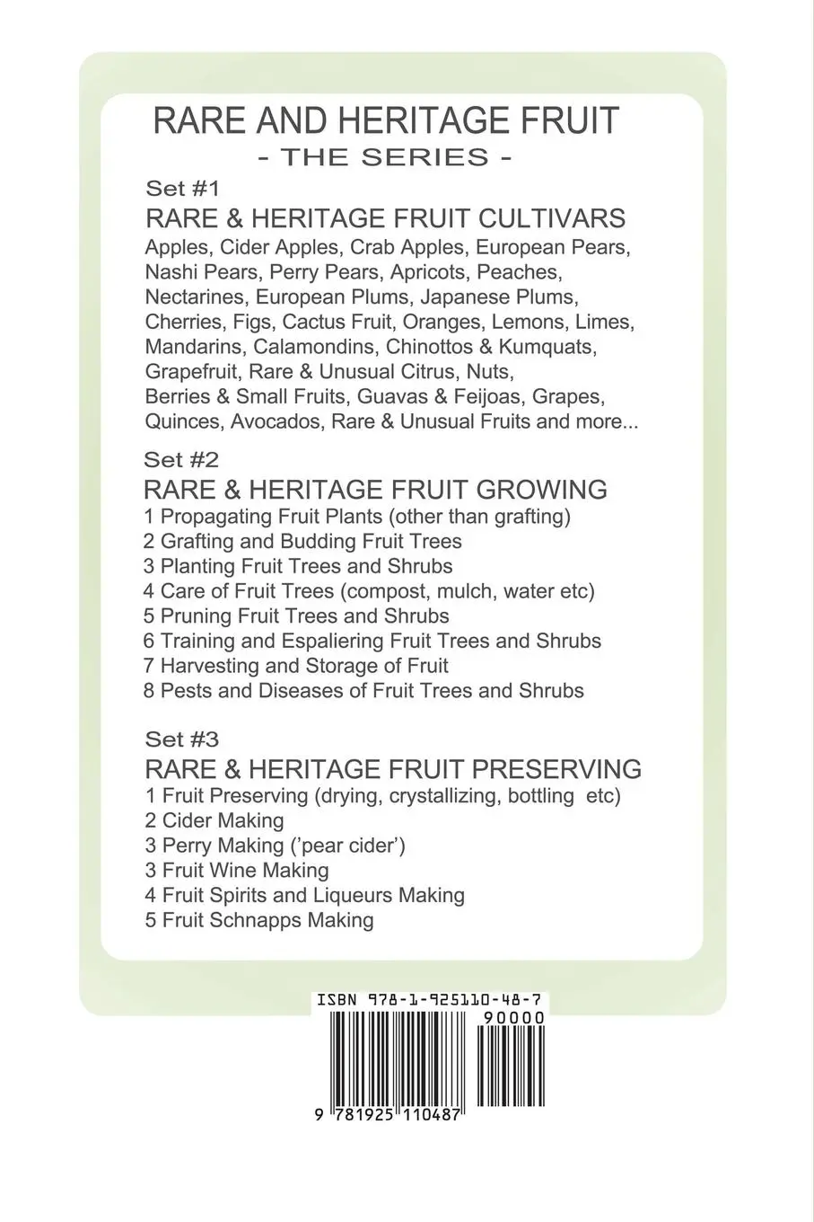 Rückseite: 9781925110487 | Peaches | Rare and Heritage Fruit Cultivars #8 | C. Thornton | Buch