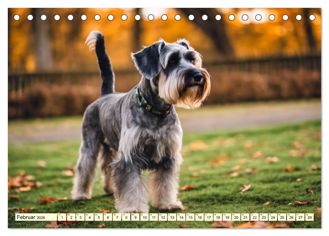 Bild: 9783457400487 | Schnauzer - vielseitige Allrounder (Tischkalender 2026 DIN A5...