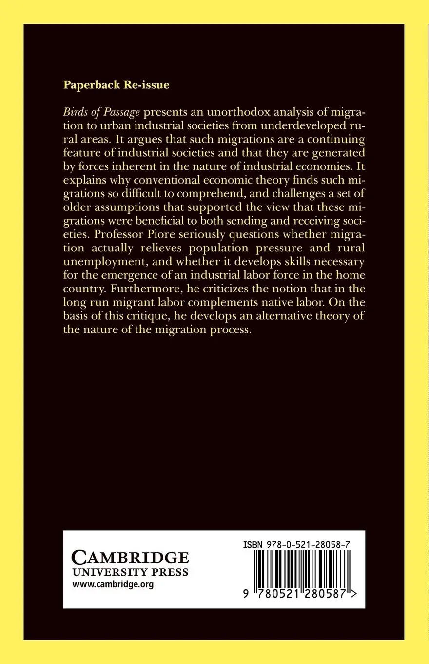 Rückseite: 9780521280587 | Birds of Passage | Migrant Labor and Industrial Societies | Buch