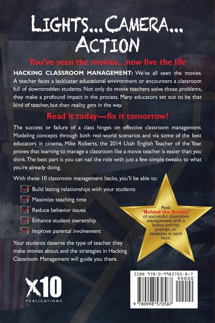 Rückseite: 9780998570587 | Hacking Classroom Management | Mike Roberts | Taschenbuch | Englisch