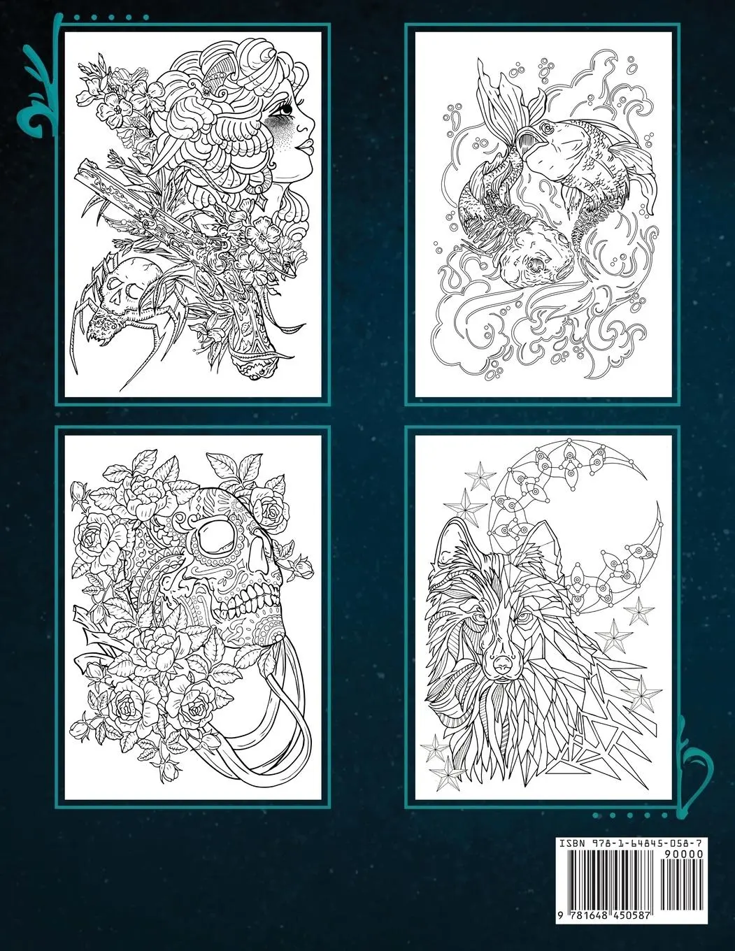 Rückseite: 9781648450587 | The Tattoo Coloring Book | Amber Winters | Taschenbuch | Englisch